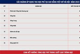 Giá Học Phí Trường Việt Mỹ